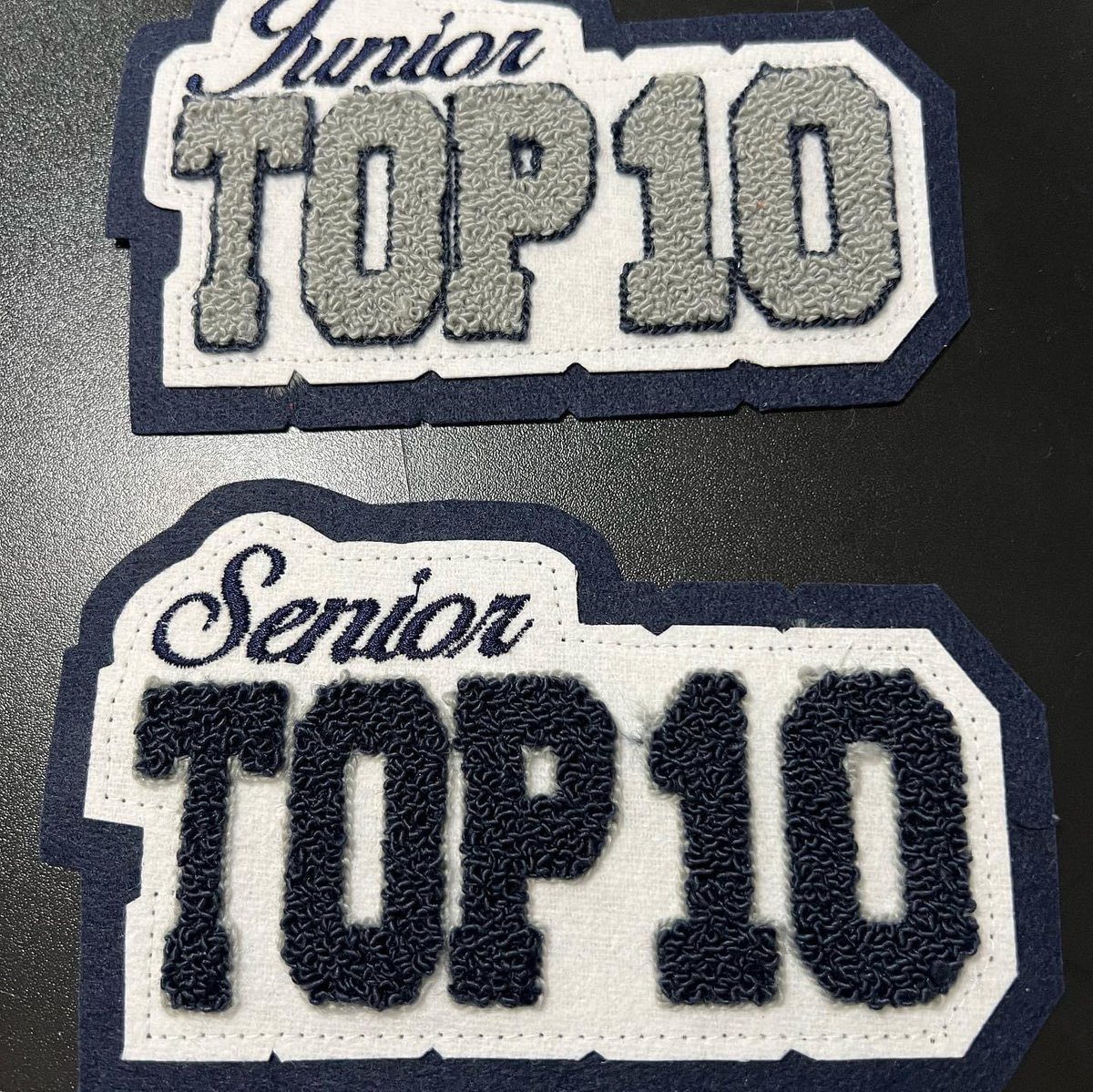 WeGotEmUpland's tweet photo. Love the how the new @Silverado_HS ASB Spirit Jerseys and custom patches for Top 10 turned out! Spirit Jerseys can be printed in glitter or plain! So cute!  💙🤍#silveradohighschool #silveradoasb #asb #top10 #wegotemtees https://t.co/OJBrzc4kjL