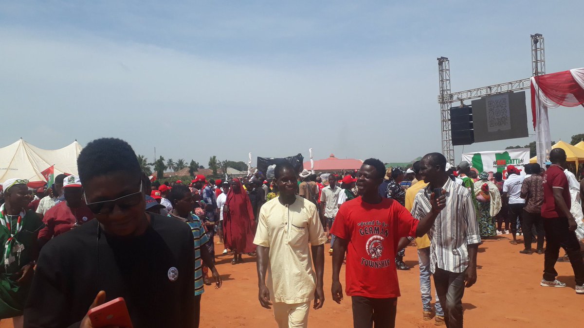 JaypeeGeneral's tweet photo. Obidients have started trooping in to the #ObiDatti2023 campaign venue in Lafia. E go loud today๐ฅ๐ฅ๐ฅ Nasarawa State is for Peter Obi๐ณ๐ฌโ
#obidatt2023 #PeterObiForPresident2023
โ
Yusuf Datti Seun Reno Enugu Tinubu Tambuwal ICAN #Chimaroke #AtikuInUS https://t.co/ghwSRu2pOL