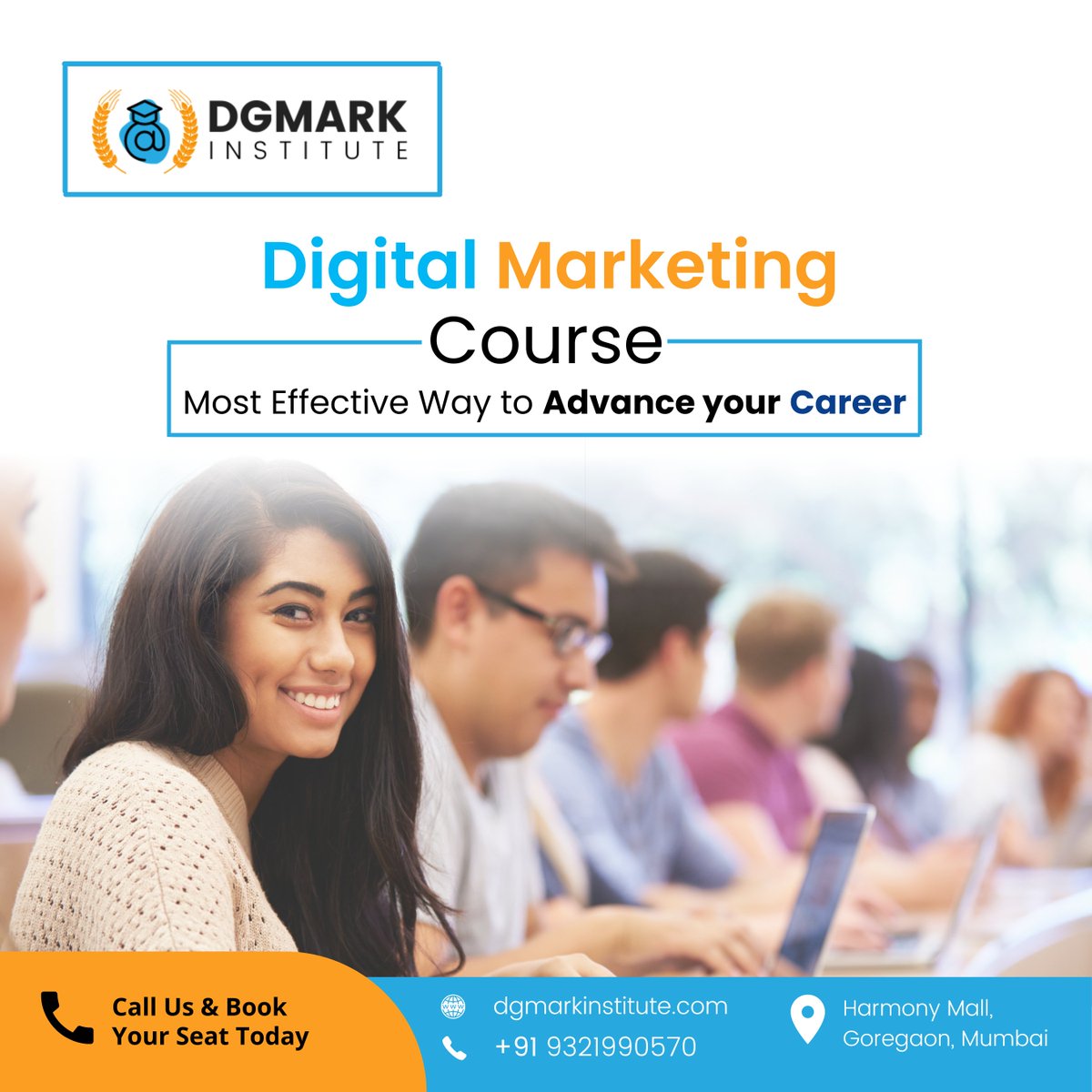 dgmarkinstitute's tweet photo. Join our Advanced Digital Marketing Programmer with 100% Placement
New Batch Starting from 1st, November 2022. Join Now!
To Join Call 9321990570 or visit https://t.co/Ex7hQWCmtt
#digitalmarketingcourse #digitalmarketinginstitute #Mumbai #goregaon #DGmark #DGmarkinstitute https://t.co/ZRQSeq3YUW