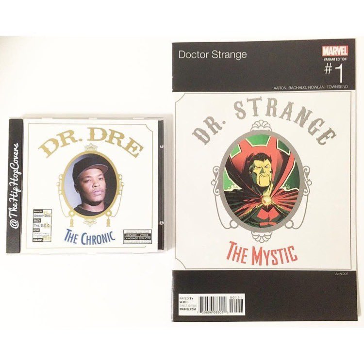 TheHipHopCovers's tweet photo. Music Artist: #DrDre Album: #TheChronic
#Marvel comic book: #DoctorStrange Issue # 1 Variant cover art by: #JuanDoe #HipHopCovers #HipHopVariants https://t.co/bMKCRmVqoM