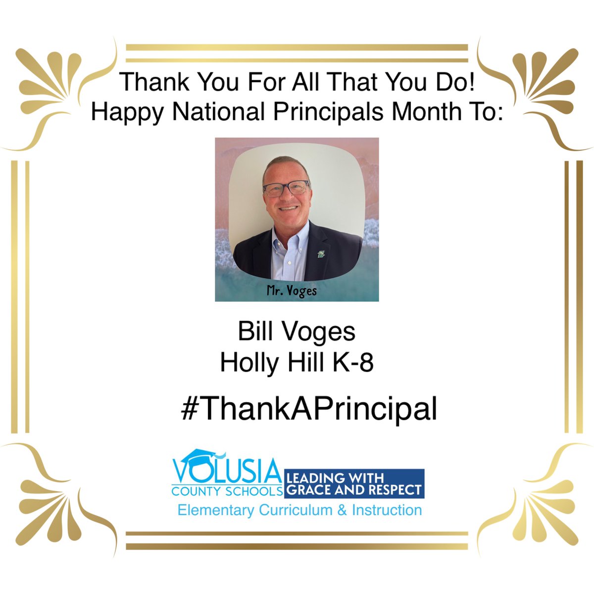VCSElementary's tweet photo. #ThankAPrincipal @Voges63 @HHSK8Knights @volusiaschools https://t.co/V71KVtjcL1