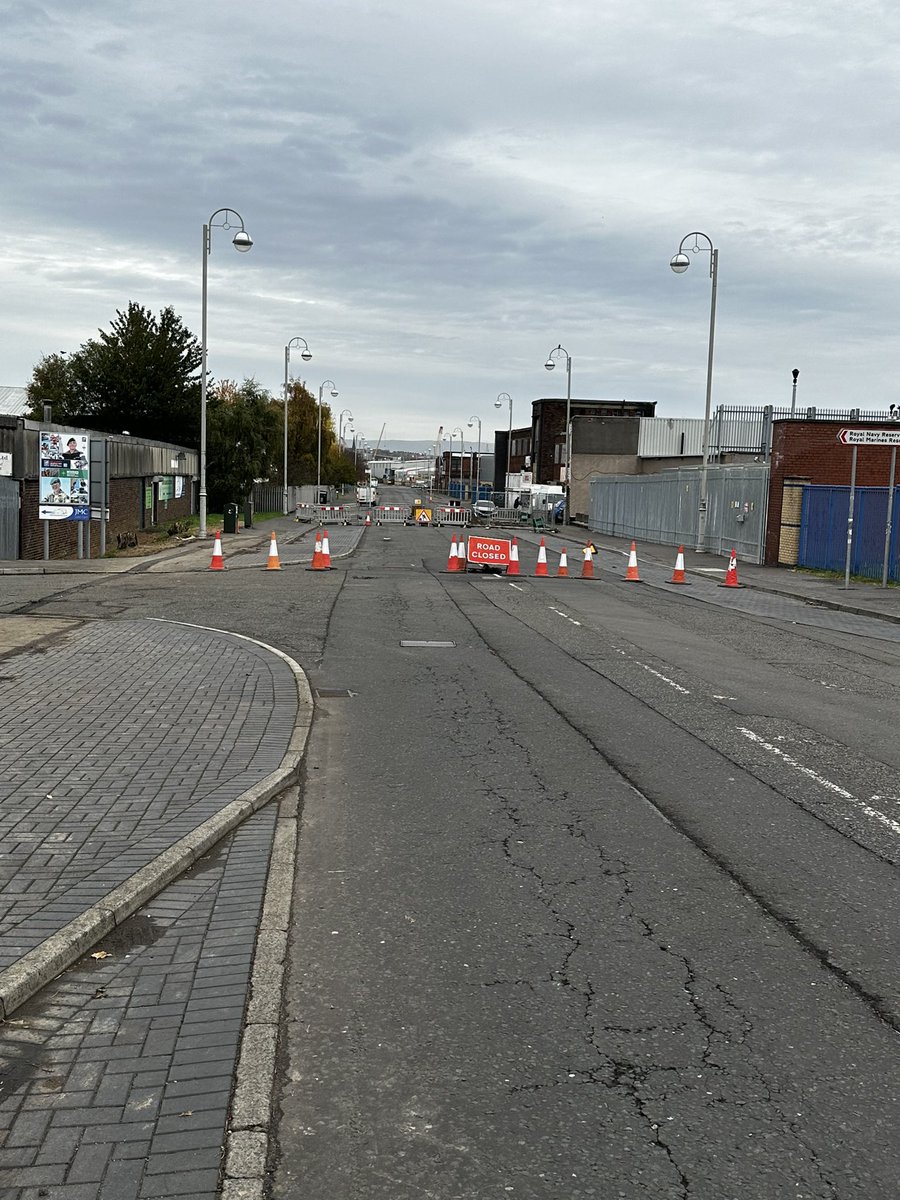 RangersFCSLO's tweet photo. Please note, due to emergency road works, Helen Street is closed at Birkmyre Road. We are currently waiting on a response from Police Scotland in relation to alternative arrangements for Supporters Coaches and will update as soon as possible. https://t.co/M39yxPgSl4