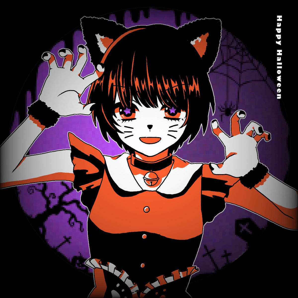 MOKYA_switch's tweet photo. Boo!!

#MOKYA #MOKYA_kotoko #MOKYA_autumn #illustration 
#Halloween #ハロウィンイラスト https://t.co/5emoZ2zIMJ