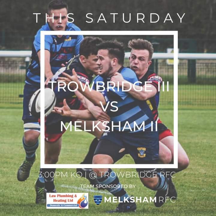 MelkshamRFC2nds's tweet photo. Today Melksham 2s make the short trip to Doric Park to take on @TrowbridgeRugby 3s for a 3pm KO. We'd love to see as many of you down there as possible to support the boys in blue. #Melkshamrfc #BleedBlue #OneClubOneLove #BlueArmy https://t.co/9XkaYyXUkz