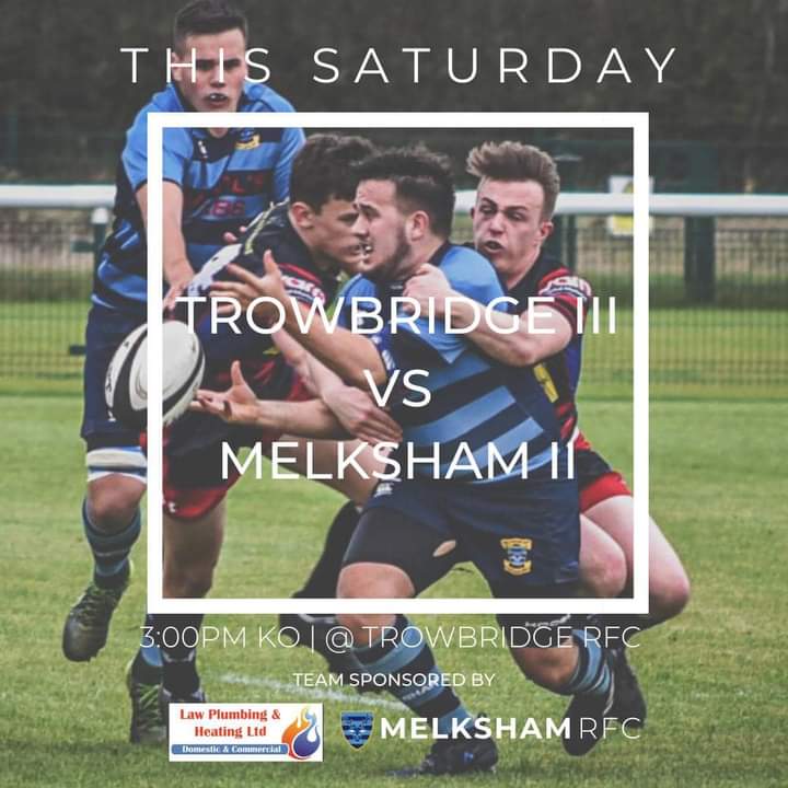 Today Melksham 2s make the short trip to Doric Park to take on @TrowbridgeRugby 3s for a 3pm KO. We'd love to see as many of you down there as possible to support the boys in blue. #Melkshamrfc #BleedBlue #OneClubOneLove #BlueArmy