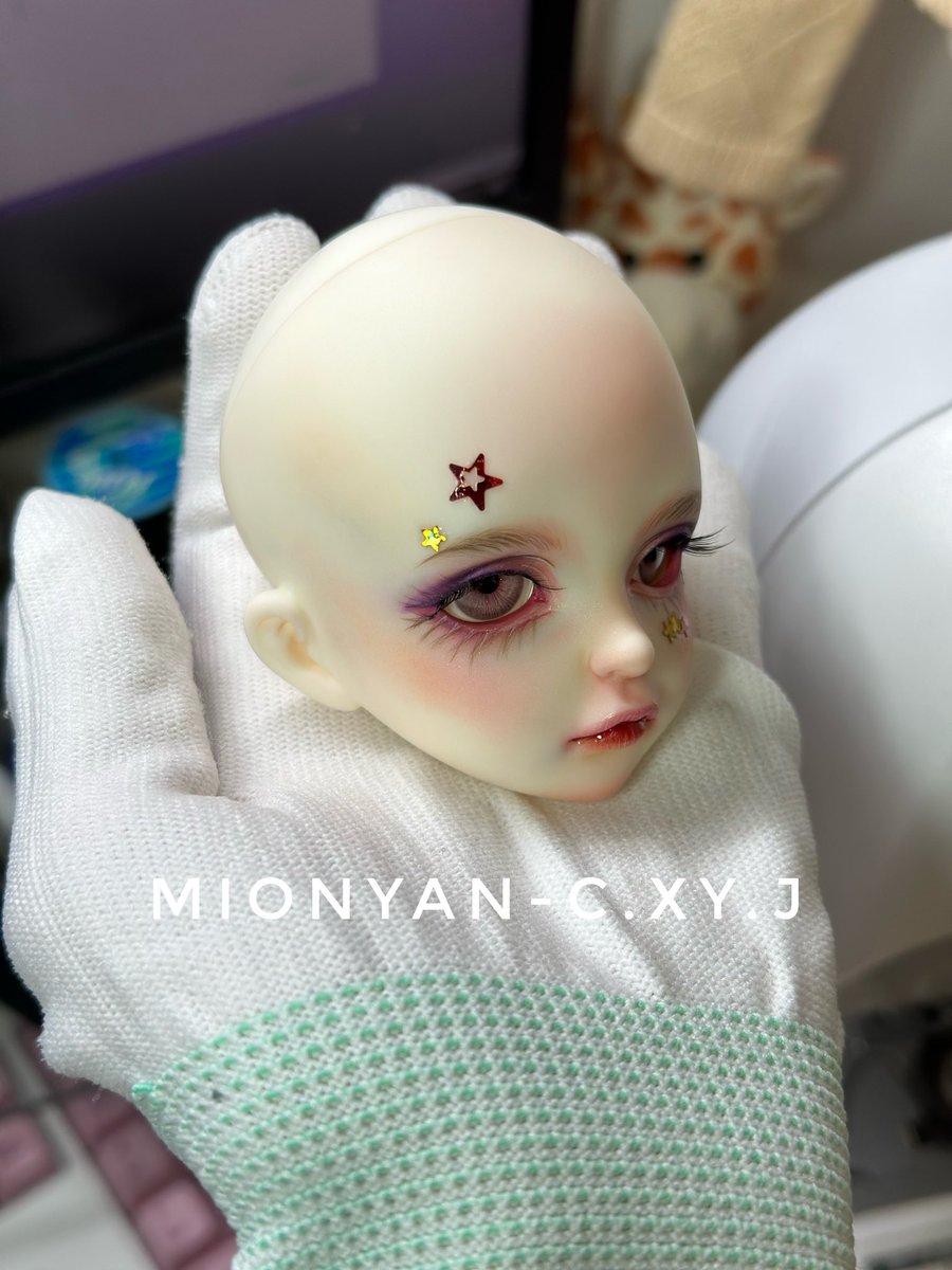 mionyanyanyan's tweet photo. 完成(*☻-☻*)
#メイクオーダー #オーダーメイク #bjd #gemdoll #キャスタードール #SDM https://t.co/PJvXkVoIS2