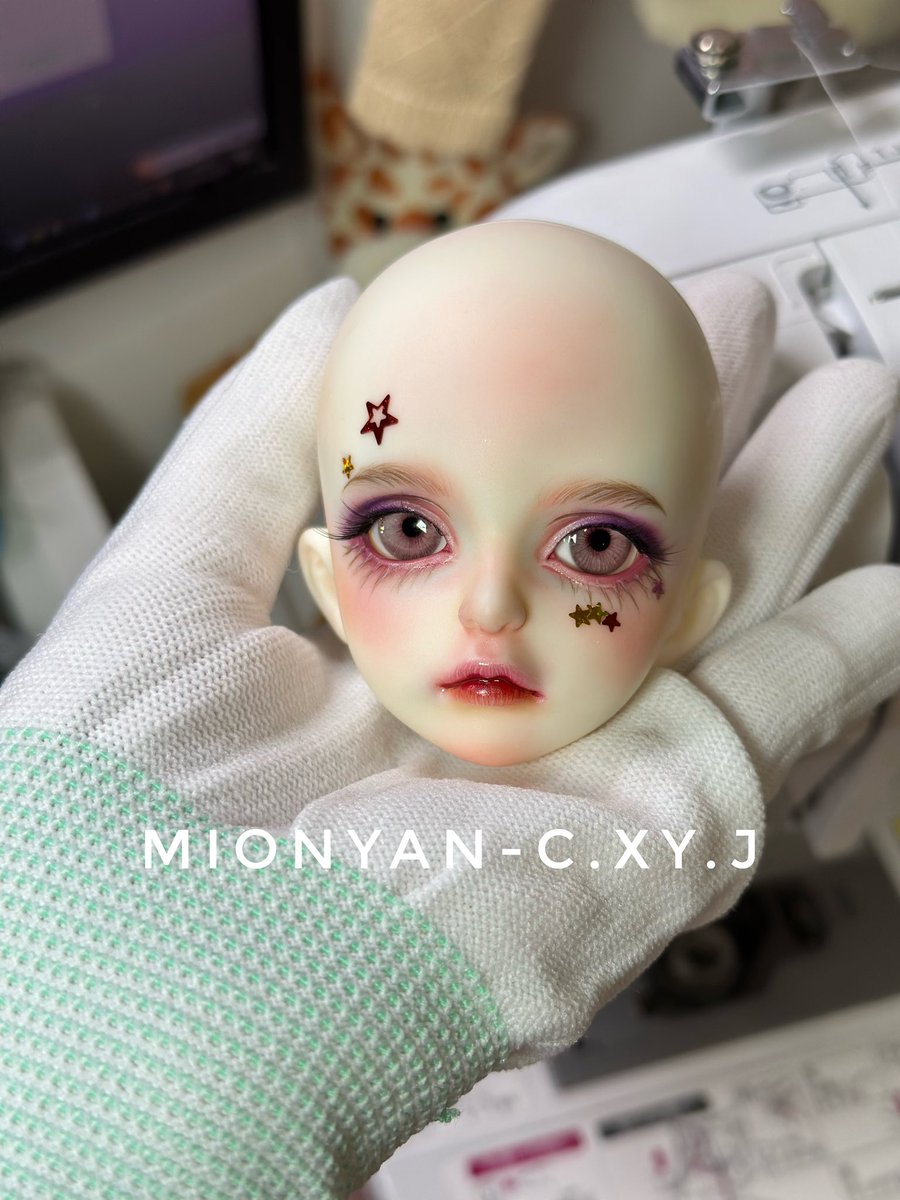 mionyanyanyan's tweet photo. 完成(*☻-☻*)
#メイクオーダー #オーダーメイク #bjd #gemdoll #キャスタードール #SDM https://t.co/PJvXkVoIS2