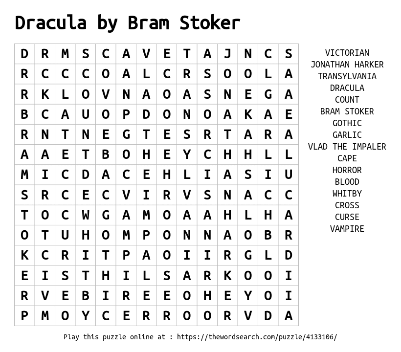 LULGalleries's tweet photo. Only two sleeps until #Halloween ๐ฆ
To get us into the #SpookySpirit, today's #WordSearch is inspired by Bram Stoker's horror classic Dracula ๐ง
Have a stab at it: https://t.co/xz2gqEKlrQ ๐ฉธ https://t.co/acsRSXEAVw