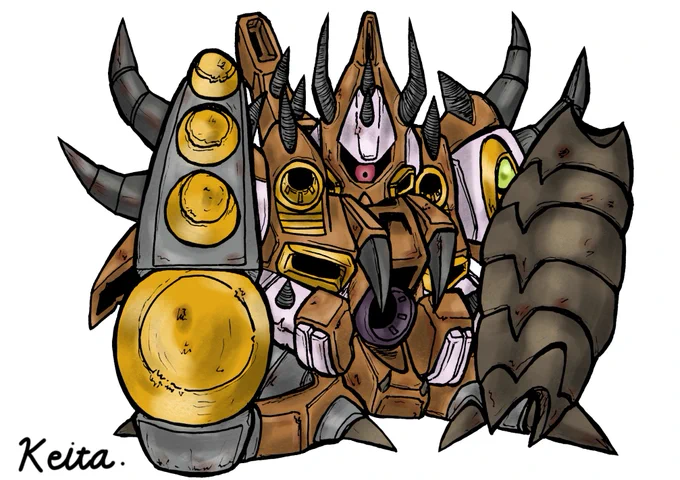 このロードジオに勝負を挑もうというのか……『ロードジオ』#ガンドランダー#SDガンダム 