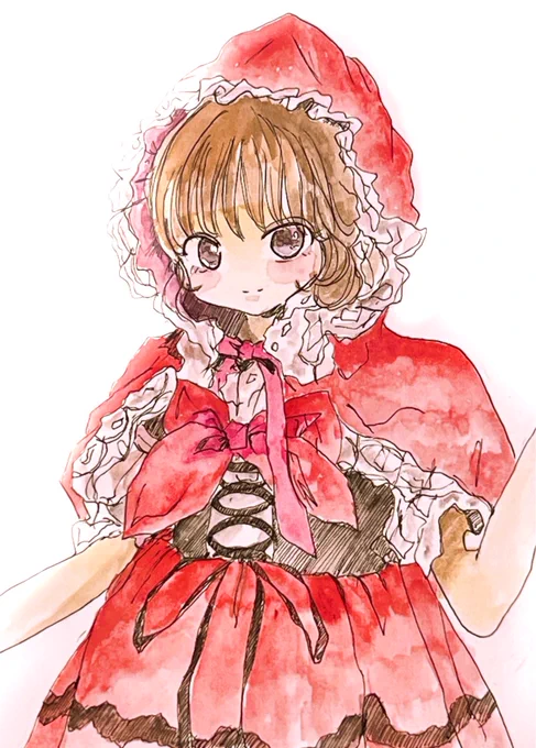 Halloween 女の子#イラスト #透明水彩 #Halloween #art #illustration #watercolour 