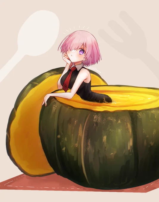かぼちゃスープ+マシュ #FGO 
