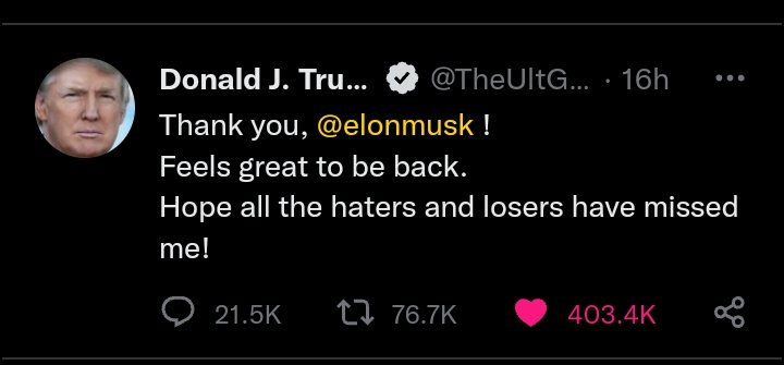 tisupuna's tweet photo. Is he real Donald j Trump?
#DonaldTrump #Elonmusk https://t.co/FGksX9OBD7