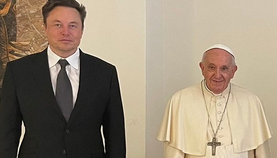 The worlds richest man meets Elon Musk