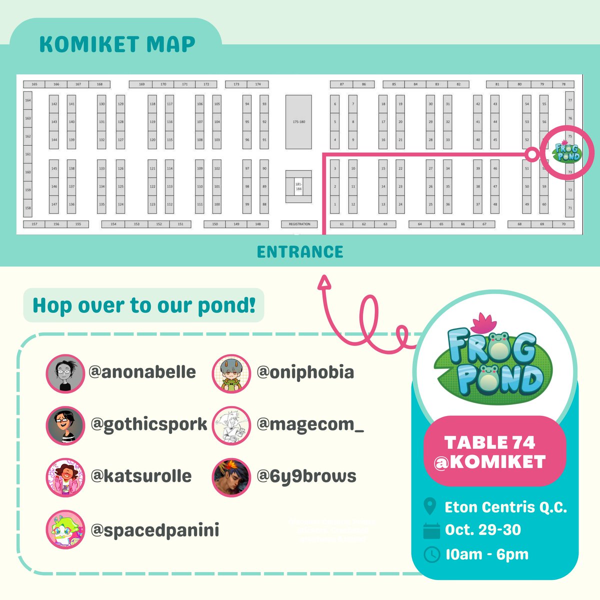 gothicspork's tweet photo. Does anyone have room in their budget after @komiketPH day 1? Consider my merch for your haul! It's over at Table 74 - the Frog Pond table. Become my little frogchamp with my frogchamp charm.

#Komiket2022 #komiket #Komiketph https://t.co/Ce4WHJ1u66