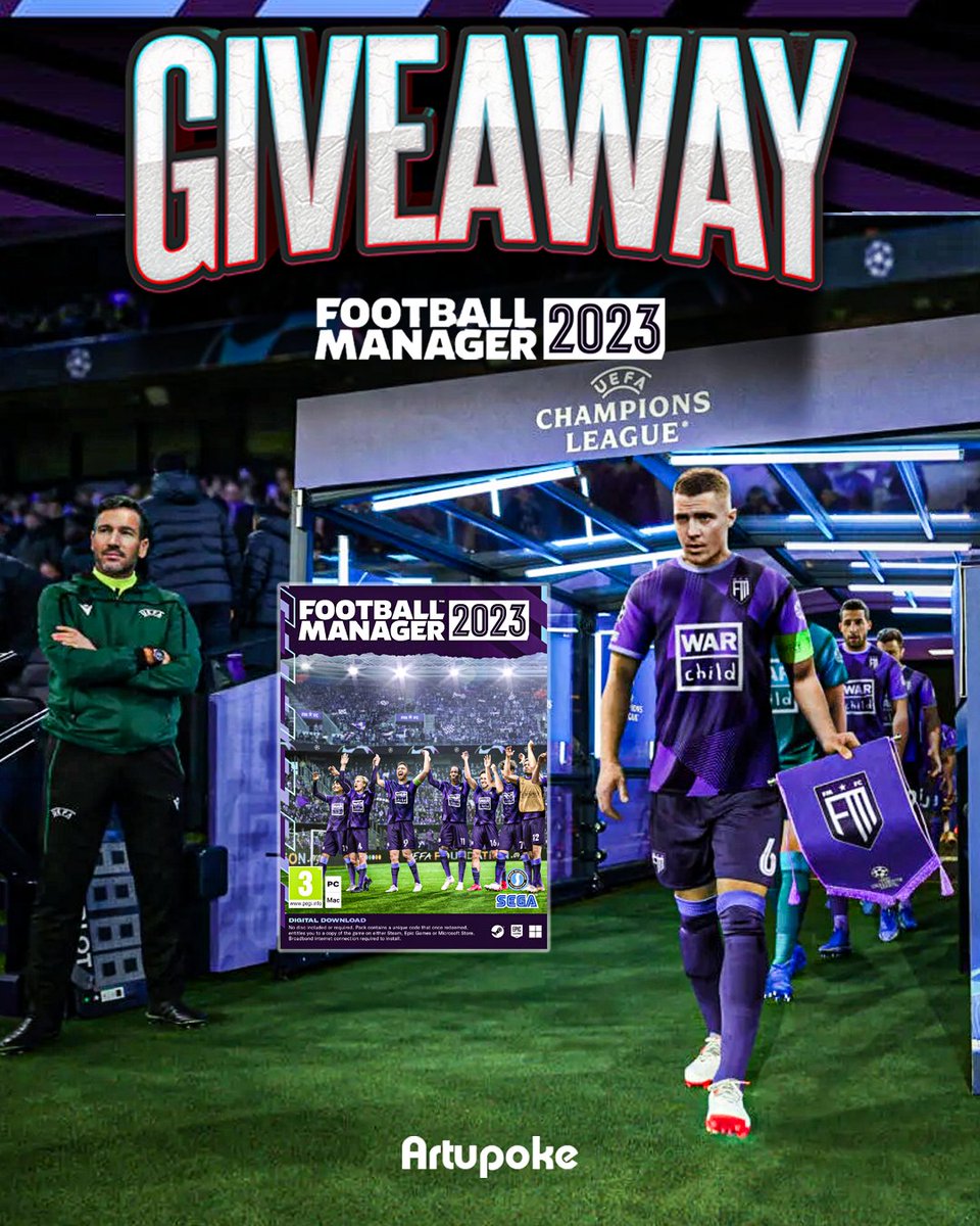 🚨 GIVEAWAY 🚨

Menangkan gim Football Manager 2023 (Steam) untuk 2 orang pemenang! 🙌

Caranya:
1. Retweet Tweet ini 🔁 
2. Follow Twitter <a href="/Rtupoke/">Blognya Football Manager (FM) Lovers</a>☑️ 
3. Pemenang ditrack menggunakan tool 'CommentPicker'

Good luck 🤞

#FM23 #FM23Beta