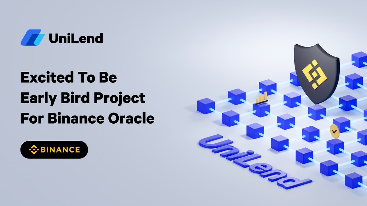 We're glad to partner with <a href="/binance/">Binance</a> Oracle Team🎉

⛓Our teams will work closely to integrate assets with lending &amp; borrowing functionality on the <a href="/BNBCHAIN/">BNB Chain</a>

🙌Excited to be Early-Bird Project on Binance Oracle.

🥂This is a major step forward in cementing our place in the #BSC