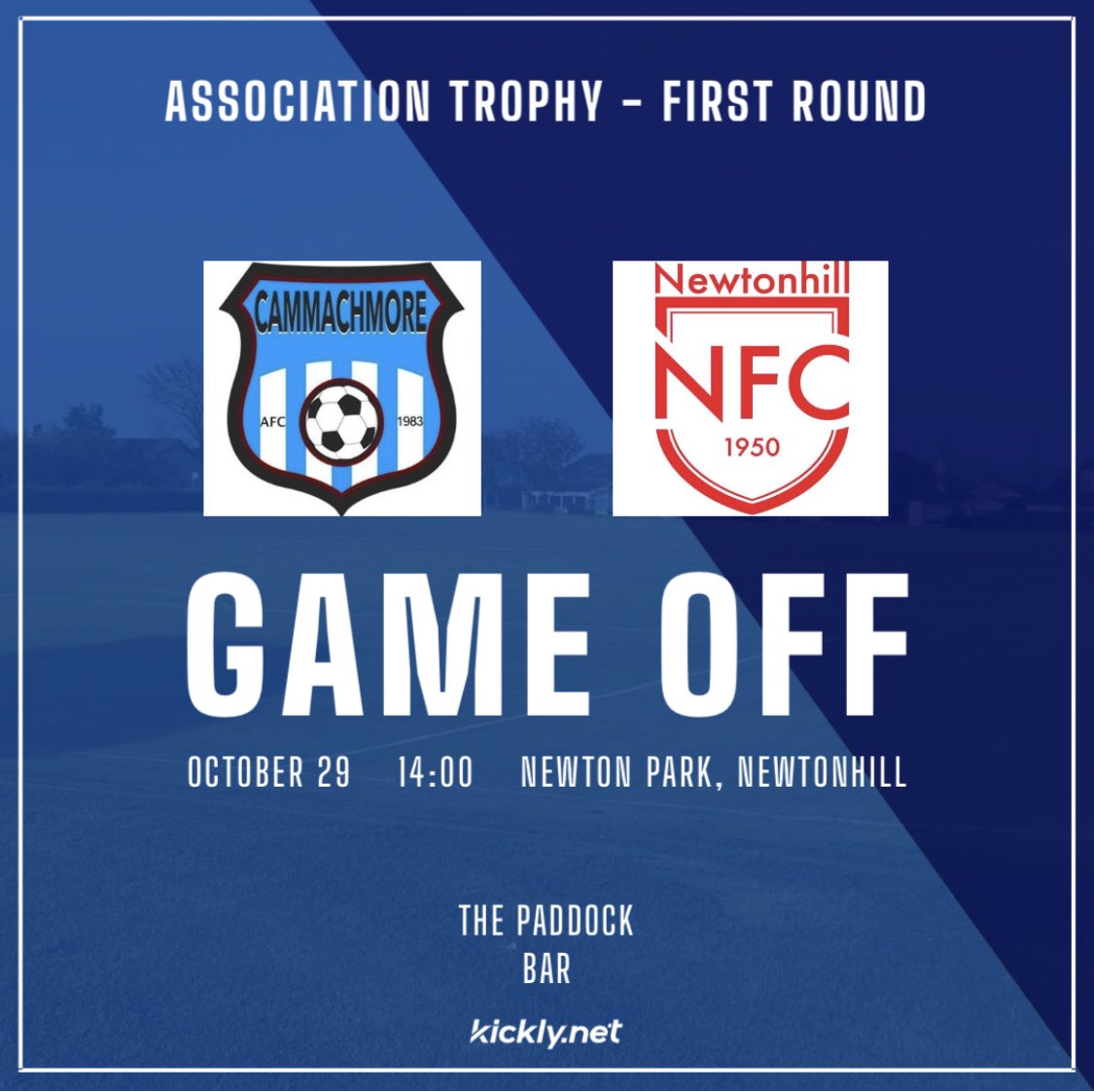 Today’s game against Newtonhill has been postponed again due to a waterlogged pitch.