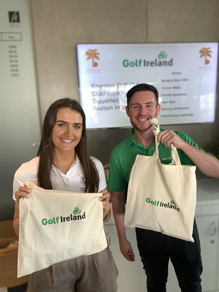Golf Ireland and <a href="/EmiratesGC/">Emirates Golf Club</a> Clubhouse Trophy ☘️ with amazing prizes from our Ireland golf partners - in for the win <a href="/TourismIreland/">Tourism Ireland</a>