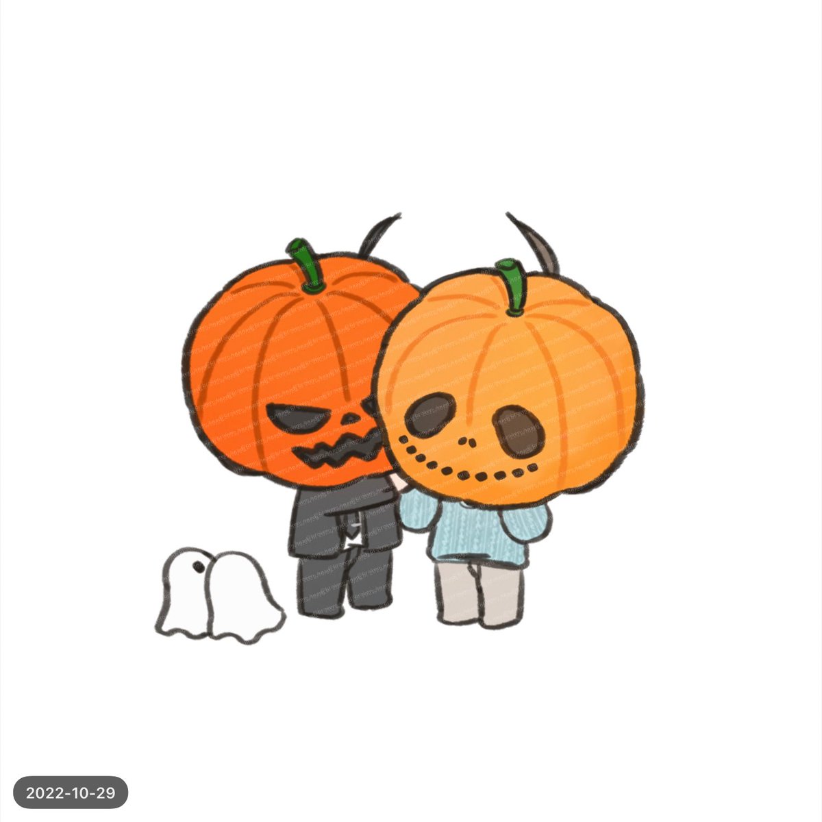 broken_head_bl's tweet photo. “Boo!!!” 🎃 👻

도둑들 강주한 하선우는 어떤 할로윈을 보냈을까요? >< 
끼여은 호박을 씌워보았습니다 🎃💙🎃
희원, 여희에게 사탕은 줄거지?! ㅋㅋㅋ

© 2022 밍스님 ( @ mings_99 ) https://t.co/S48SJVizKQ