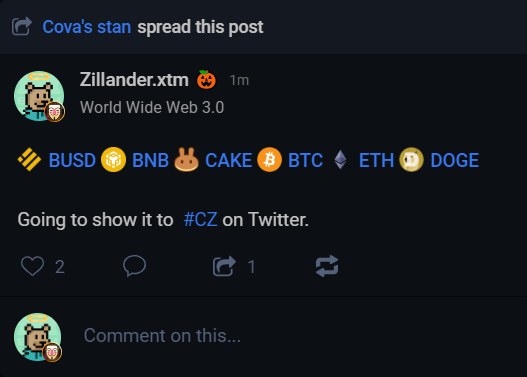rarenism's tweet photo. @cz_binance @cz_binance @torum_official 
We also can do this on Torum - The SocialFi + Web3 social platform.
https://t.co/xemMcUUhpa https://t.co/2rOlZejidf