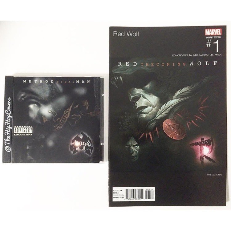 TheHipHopCovers's tweet photo. Music Artist: #MethodMan Album: #Tical
#Marvel comic book: #RedWolf Issue # 1 Variant cover art by: #MikeDelMundo #HipHopCovers #HipHopVariants https://t.co/HaPtr2C5bG