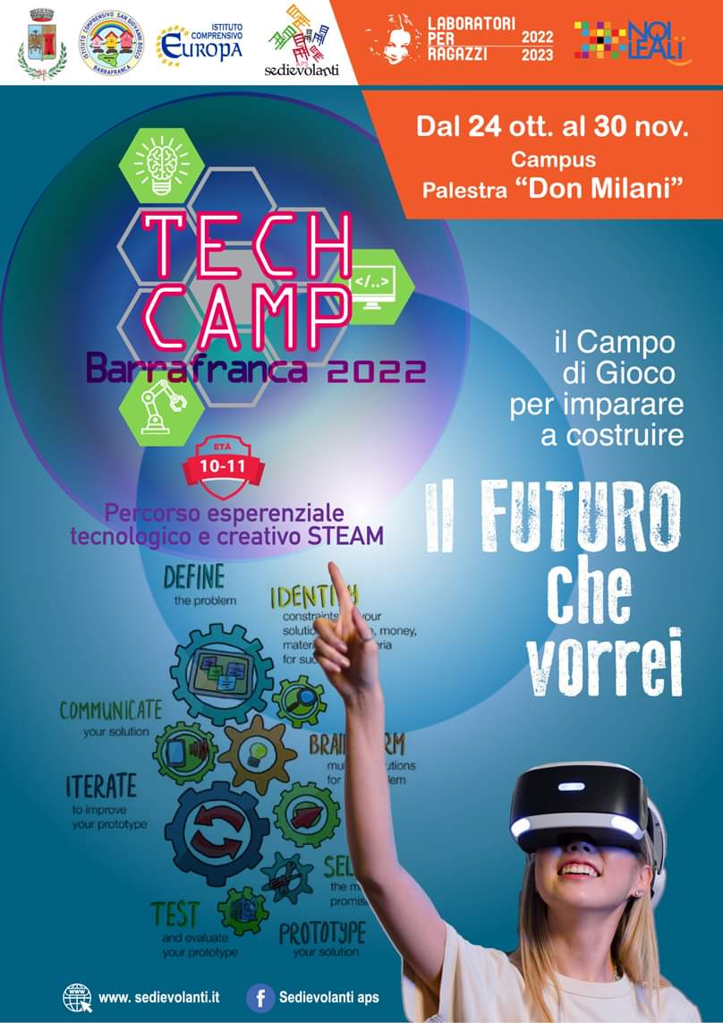 LeandroLucaCost's tweet photo. Orgoglioso di fare parte del Tech Camp organizzato da Sedievolanti aps , un progetto molto interessante e innovativo che mi vede nel ruolo di Specialist in Media, Musica e Comunicazione. 
È stato solo il primo pomeriggio, ma già pieno di idee, visioni e simpatia
#technology #art https://t.co/O0iX0UrH5z