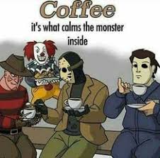 Good morning peeps here's your scary coffee quote 👻☕️