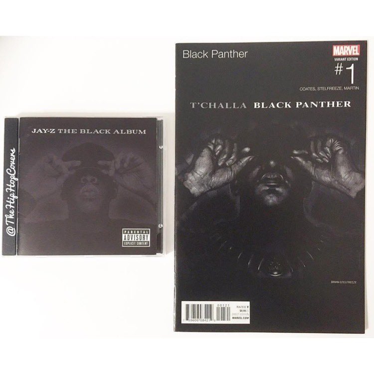 TheHipHopCovers's tweet photo. Music Artist: #JayZ Album: #TheBlackAlbum
#Marvel comic book: #BlackPanther Issue # 1 Variant cover art by: #BrianStelfreeze #HipHopCovers #HipHopVariants https://t.co/dMc4pRL8AK
