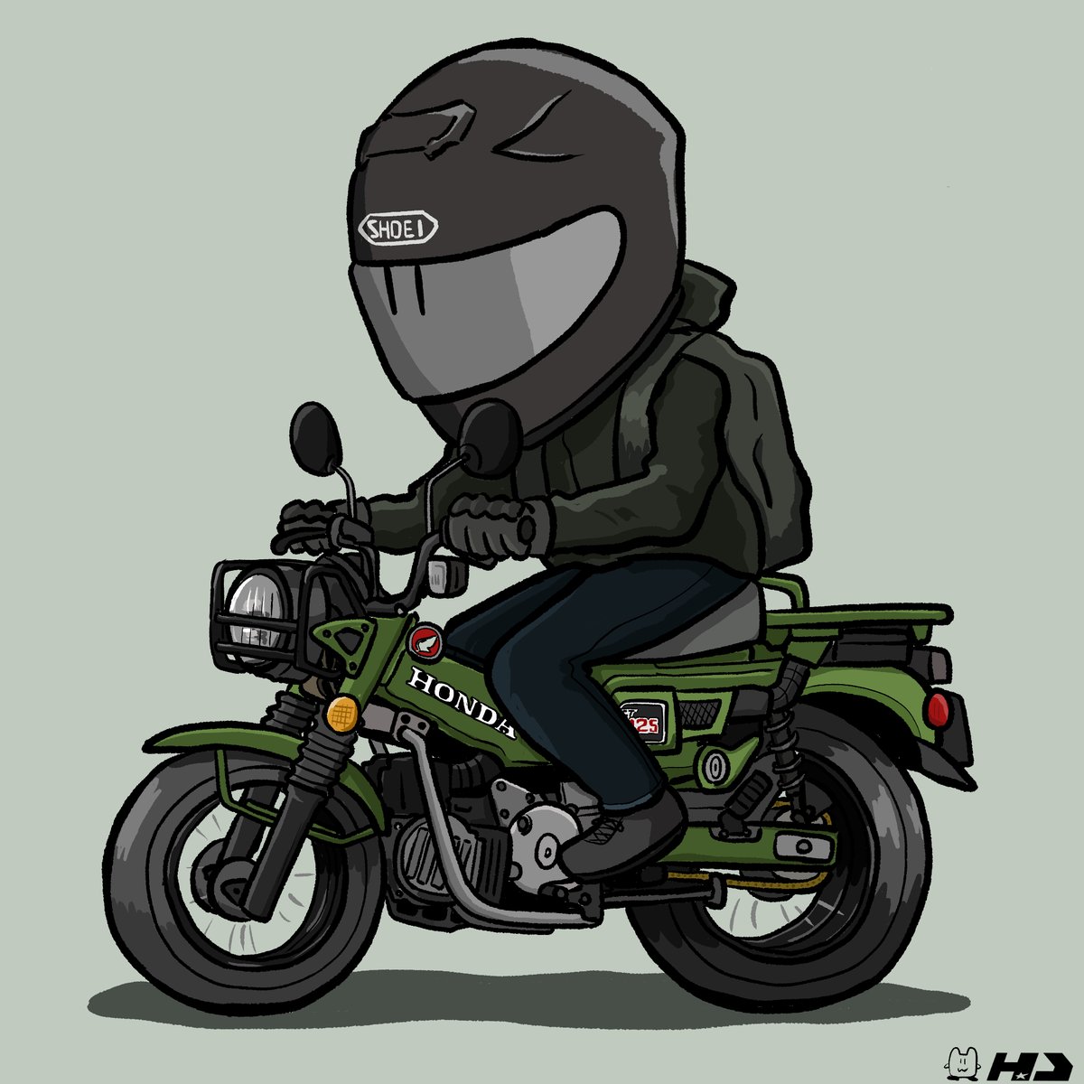 Hayapon_ai's tweet photo. おかえりアニキ

#NAR_FanArt
#CT125
#ハンターカブ
#ホンダ
#編集がんばって https://t.co/KVItEhKsMm