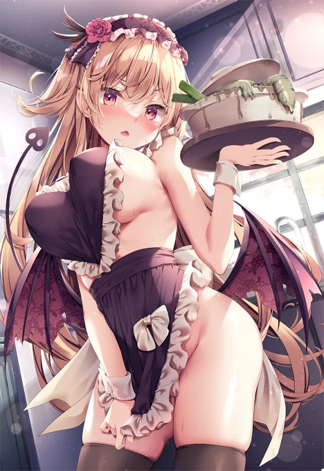 手作りごはんを振る舞ってくれるサキュバス彼女ちゃん꒰ঌ￼໒꒱ 