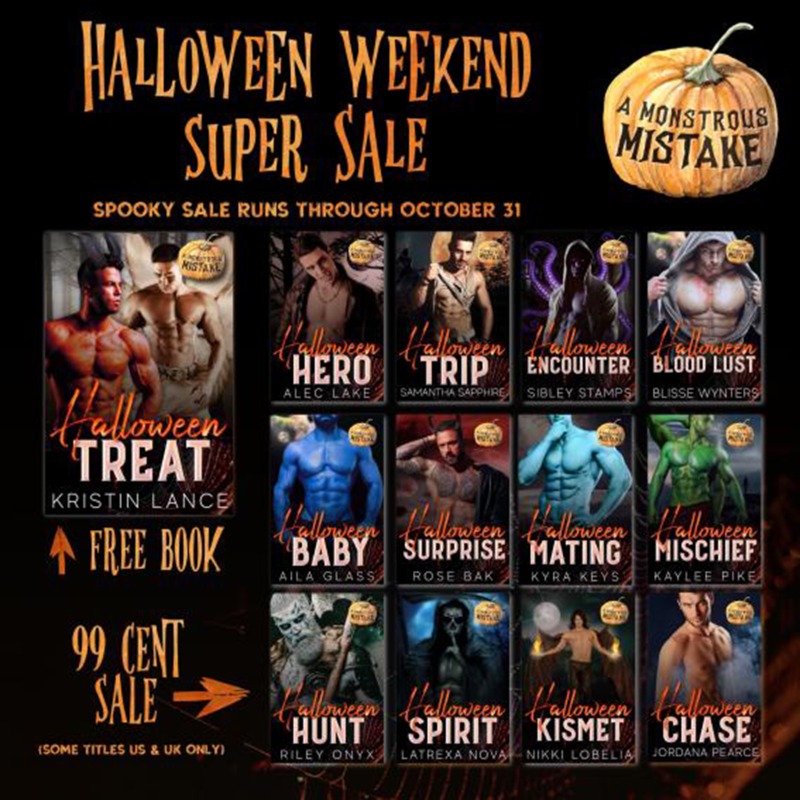 KyraKeys's tweet photo. 👾👽 Sexy monsters, HEA guaranteed!

A Monstrous Mistake collab is doing a big promo weekend. First book in the series is free, and then 12 other books are on sale for 99 cents through the 31st! 
#ad #erotica #Halloween