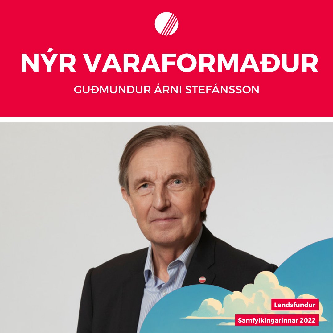 Guðmundur Árni Stefánsson er nýr varaformaður Samfylkingarinnar 🌹

xs.is/frettir/2022/1…