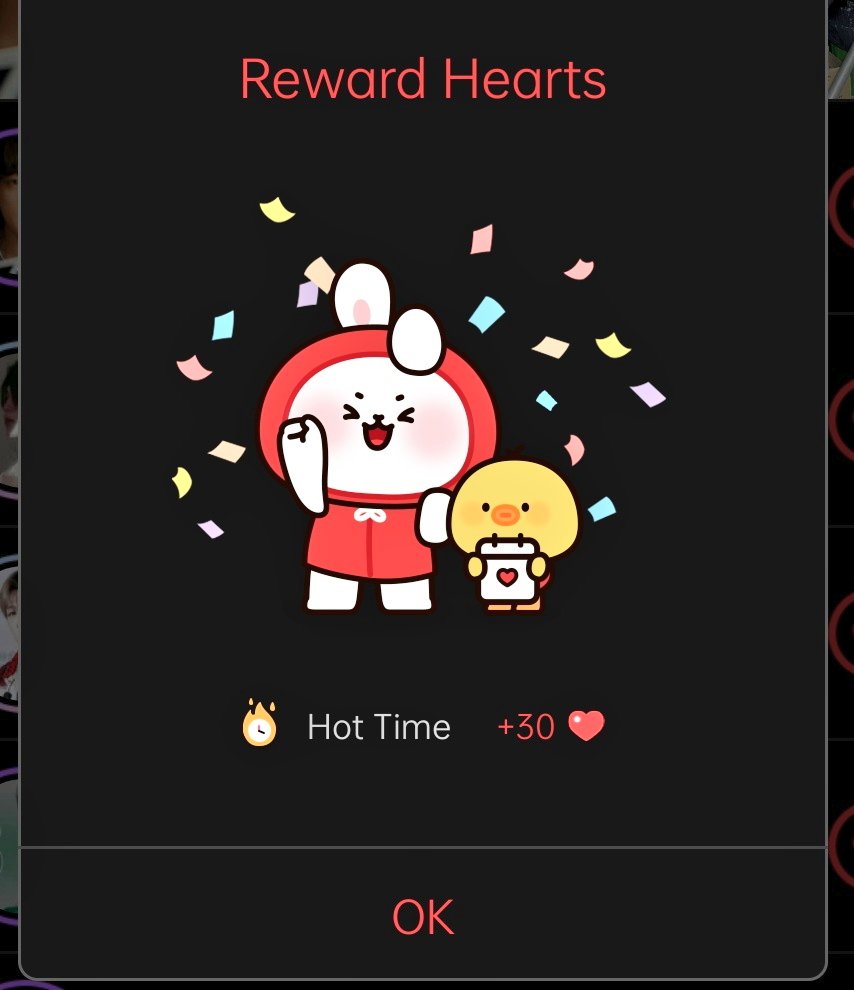 [ CHOEAEDOL- HOT TIME🔥 ] ☆ Log in to get 30 Hearts (DH) ☆ Post a pic/gif or video url to get 100 Hearts (EH) ➪Drop DH before 23:30 KST ➪Collect & Save min. 2K EH daily to be prepared well for upcoming CF & MOM events. 🚨Do NOT drop EH unless instructed otherwise