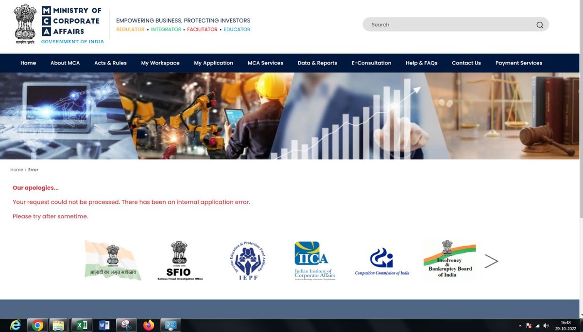 BhalotiaAnkit's tweet image. Portal is not allowing to sign in
@MCA21India
#Extend_Due_Date_Immediately