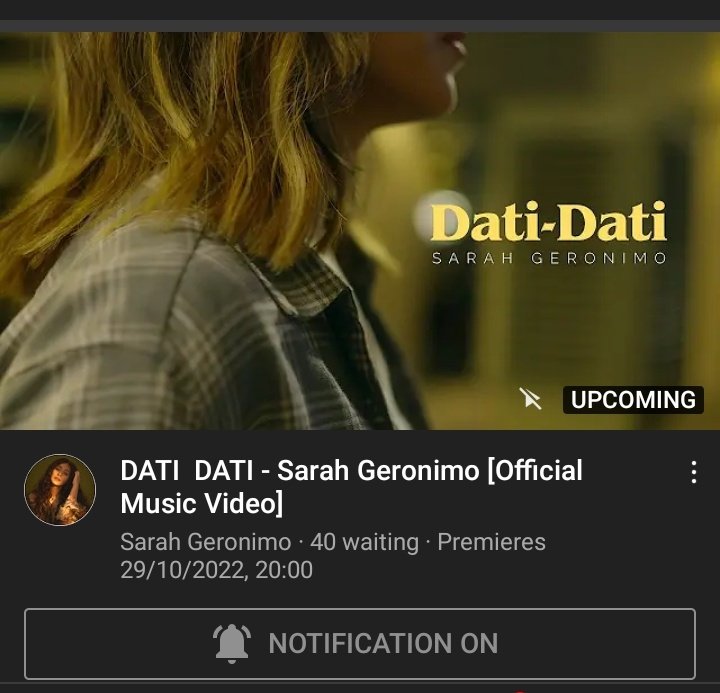 sarahglyrics's tweet photo. can't wait 🤩

DATI-DATI OFFICIAL MV
WE LOVE YOU SARAH https://t.co/uSJBCbP5Rd
