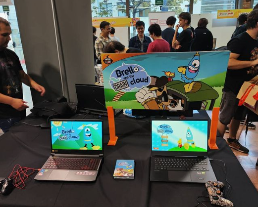 FroglakeStudios's tweet photo. Recordad que hoy y mañana podeis pasaros a probar #BrelloATDC en nuestro stand en la @IndieDevDay !
No podemos esperar a que probéis la demo! 💚☂️

Y para los nuevos seguidores: ¡Gracias por seguirnos!
Podéis jugar la demo completa en nuestro itch: https://t.co/PVsoHGrJ1D https://t.co/Fj3dzGwnfM