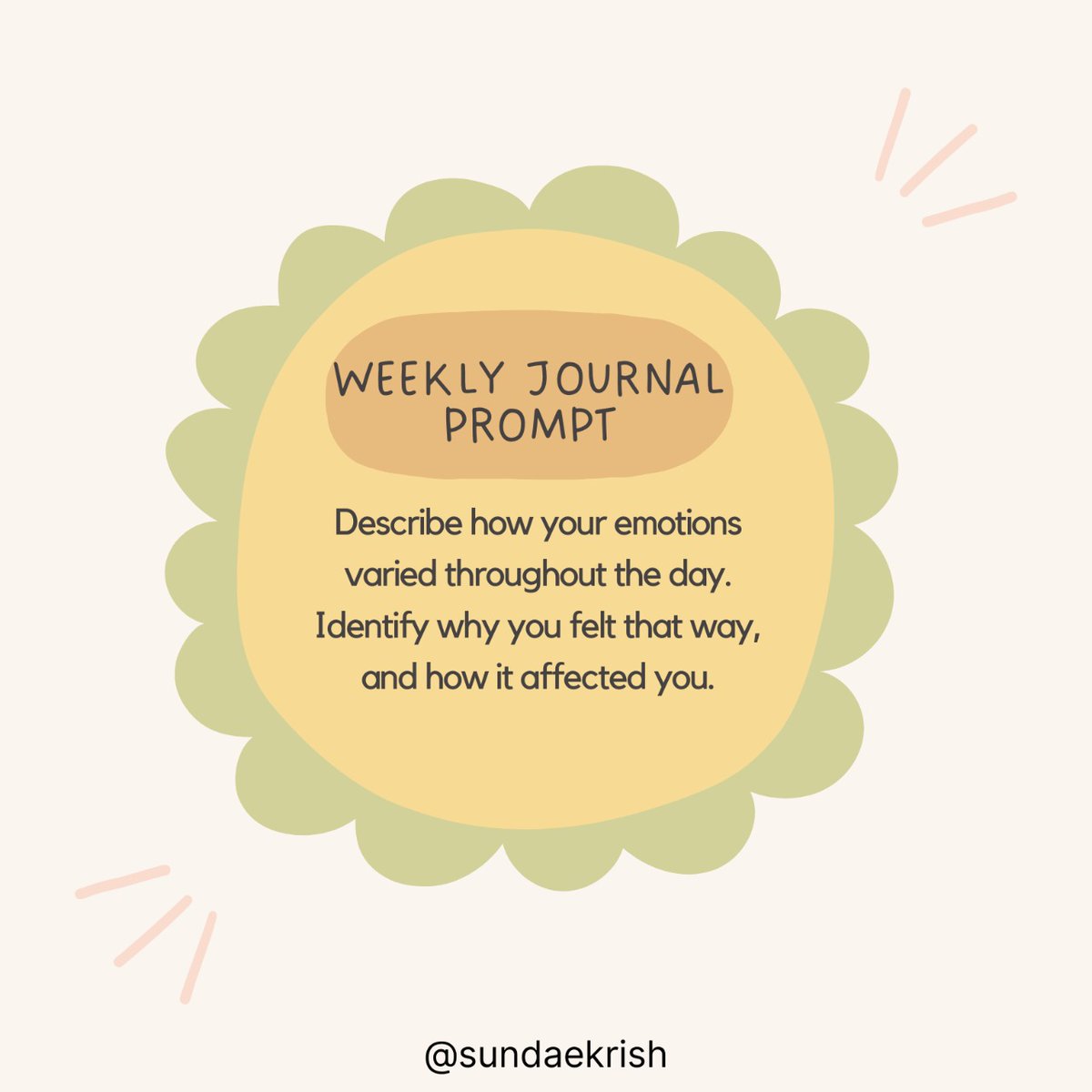 Journal for self-discovery!🌻
.
.
.
.
#journal #journaling #weeklyjournal #weeklyjournalprompt #emotions #emotionsmatter #describeyouremotions #emotionalhealing #emotionalhealth #emotionalhealthcoach #selfdiscovery #mindfulness #dynamicliving #sandhyakrishnan