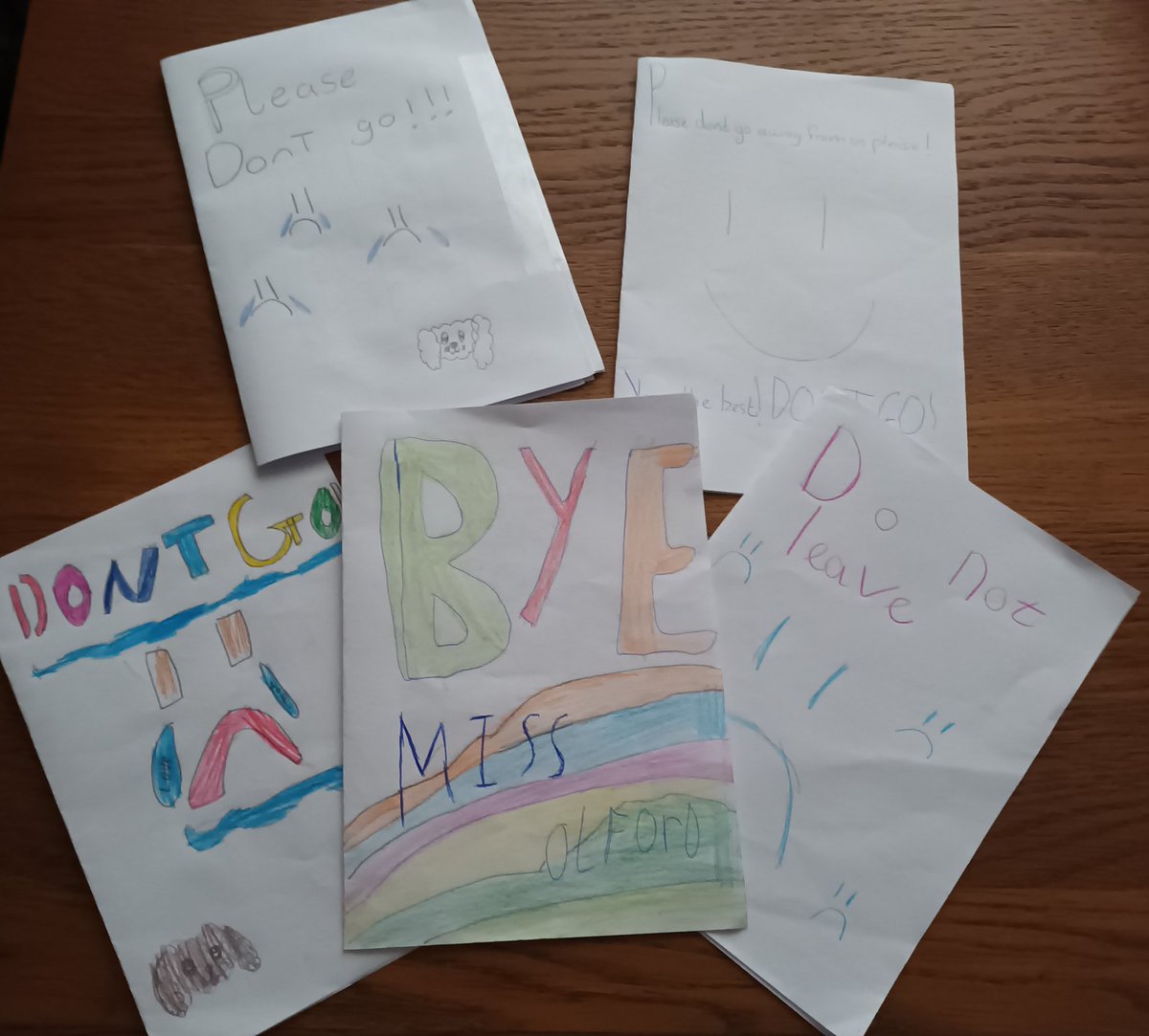 Had the most amazing four weeks in my first placement! Then to receive these from the children was even better 😊