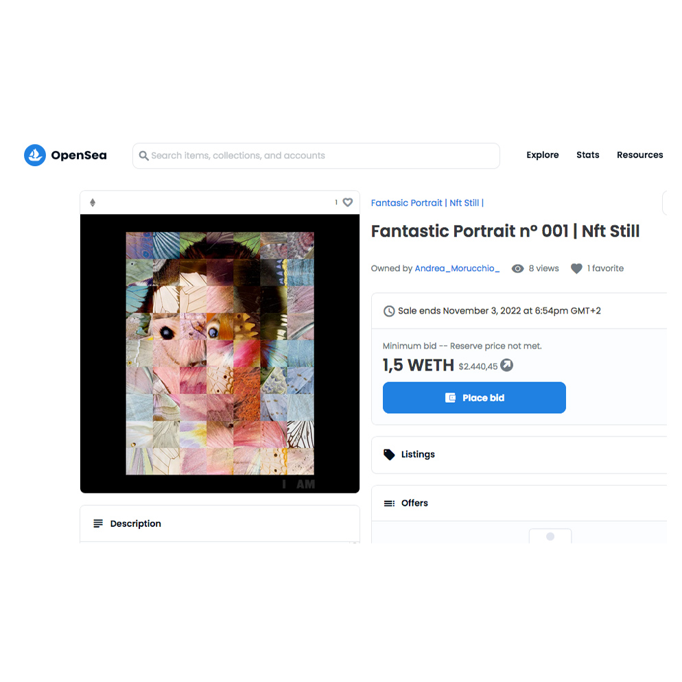 andreamorucchio's tweet photo. FANTASTIC PORTRAIT, the latest works from #AndreaMorucchio #PuzzlingProject series, are for each subject both physical works and #NFTs via @opensea. Certifications of authenticity for both are processed through the #blockchain by @verisart.
#neosurrealism #nftcommunity #verisart https://t.co/zfYFPpGmmi