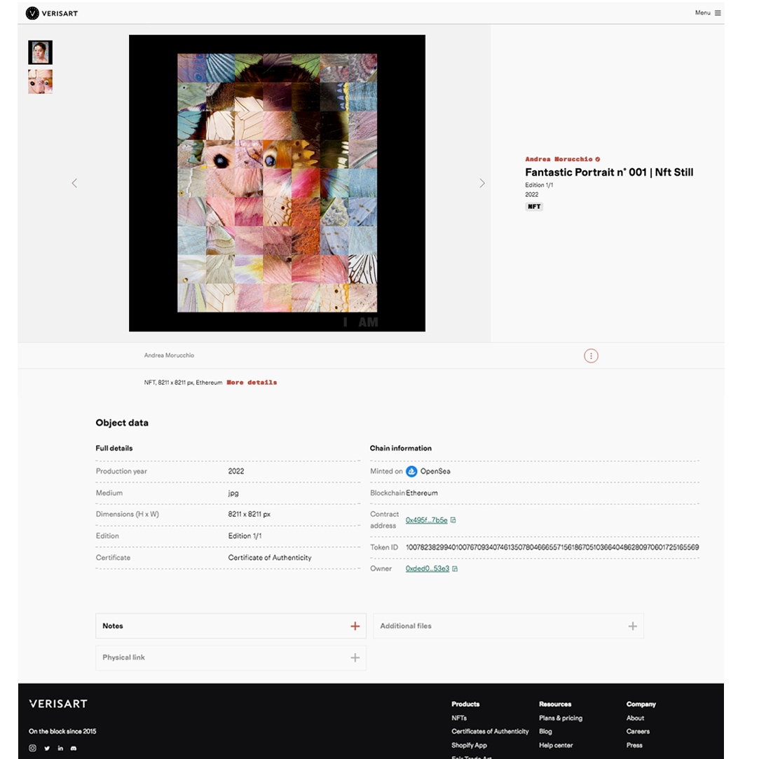 andreamorucchio's tweet photo. FANTASTIC PORTRAIT, the latest works from #AndreaMorucchio #PuzzlingProject series, are for each subject both physical works and #NFTs via @opensea. Certifications of authenticity for both are processed through the #blockchain by @verisart.
#neosurrealism #nftcommunity #verisart https://t.co/zfYFPpGmmi