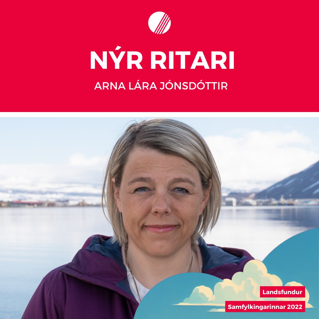 Arna Lára Jónsdóttir var kjörin ritari Samfylkingarinnar - jafnaðarflokks Íslands. Hún hlaut 59,77% greiddra atkvæða. 🌹

xs.is/frettir/2022/1…