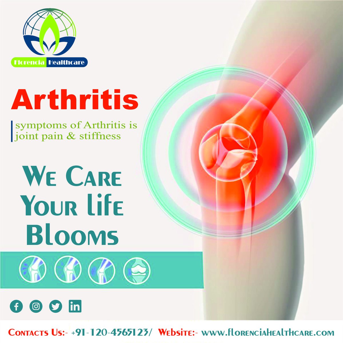 FlorenciaHealth's tweet photo. Arthritis has the power to make our lives slow and painful and we cannot let that happen to us.

Visit Us-: https://t.co/9A8xI8RoCb

#healthcare #health #healthyliving #HealthyEating #disorder #jointpain #medicine #india #pharmaceutical #joint https://t.co/HKLQXSnEVL