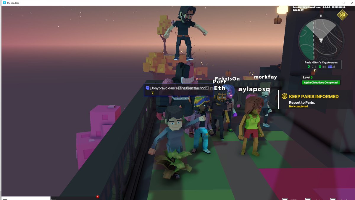 maksDAO's tweet photo. @TheSandboxGame I just participated in the Paris Hilton  #Cryptoween Event. I found Grralh check out my screenshot below!
🎃👇 https://t.co/LYCUmmzuNX