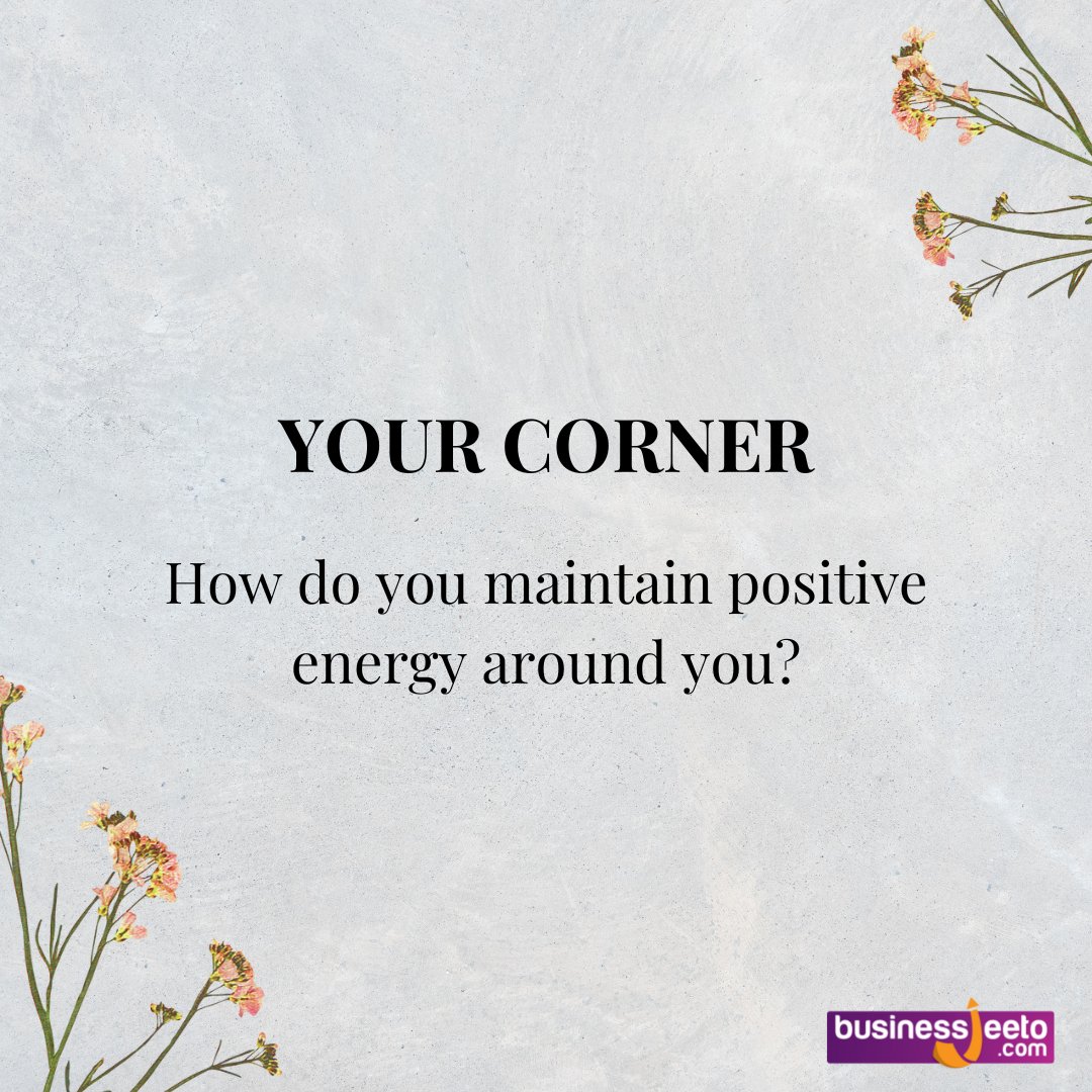 Ujjwal_Patni's tweet photo. Dr. Patni always says maintaining positive energy is important to succeed in life. How do you manage to do it in your daily life?
#yourcorner #ujjwalpatni #question #life #game #businessjeeto https://t.co/pEo7aGDWkY