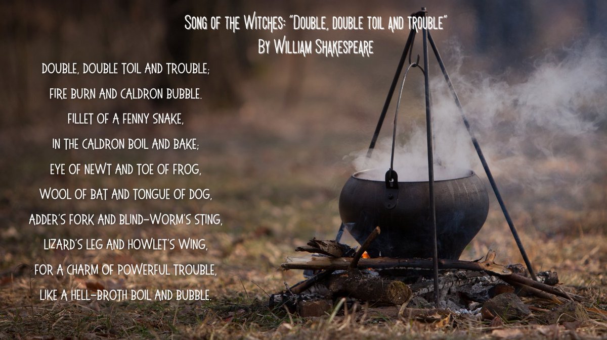 writing_through's tweet photo. The Song of the Witches is the perfect poem to read aloud in your best witch voice! https://t.co/Tn5GpeOBie