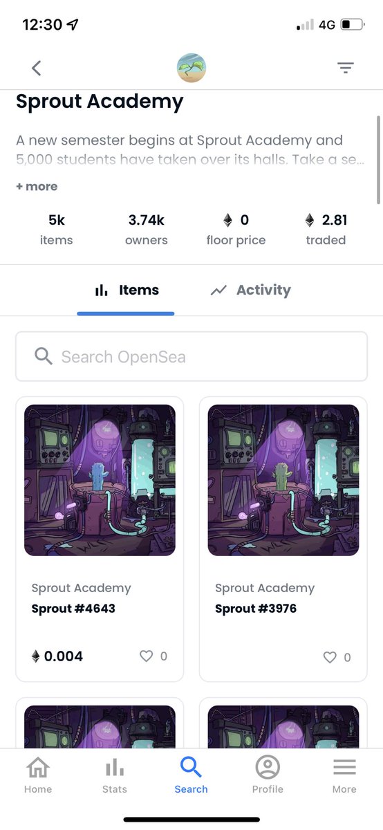 Swainoftherealm's tweet photo. @sproutsproject @Cactanaut SOLD OUT IN 4 minutes. Sweep the floor while its low! Sprouts show there skin trait and rarity before reveal. You could even pick up a 1/1 get em while there hot 🌱 @UMotivesYT https://t.co/95tEySUOYh