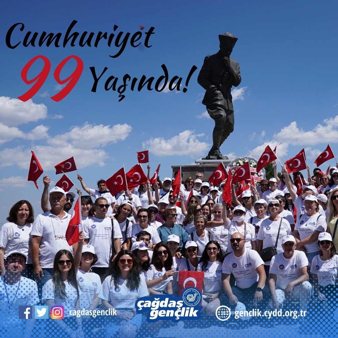 cagdasgenclik's tweet photo. Cumhuriyet dünya üzerindeki ülkelerde uygulanabilen en insancıl en demokratik yönetim şekillerinden birisidir.Cumhuriyet yurdumuz için en büyük kazançtır. Cumhuriyet bir erdemdir aynı zamanda çağdaşlığın göstergesi ve demokrasinin dayanağıdır. https://t.co/FEdYJEe2sF