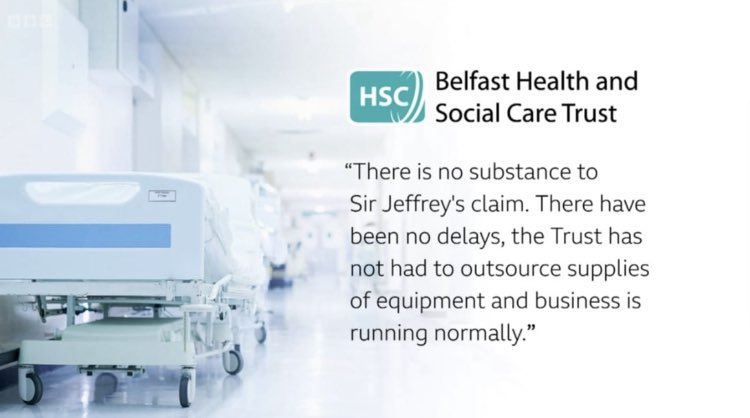Another claim from Jeffrey Donaldson shown to be false. 

If this man will lie about cancer operations being delayed to attack the NI protocol arrangements, he’ll lie about anything. 

The DUP do not care about Northern Ireland.