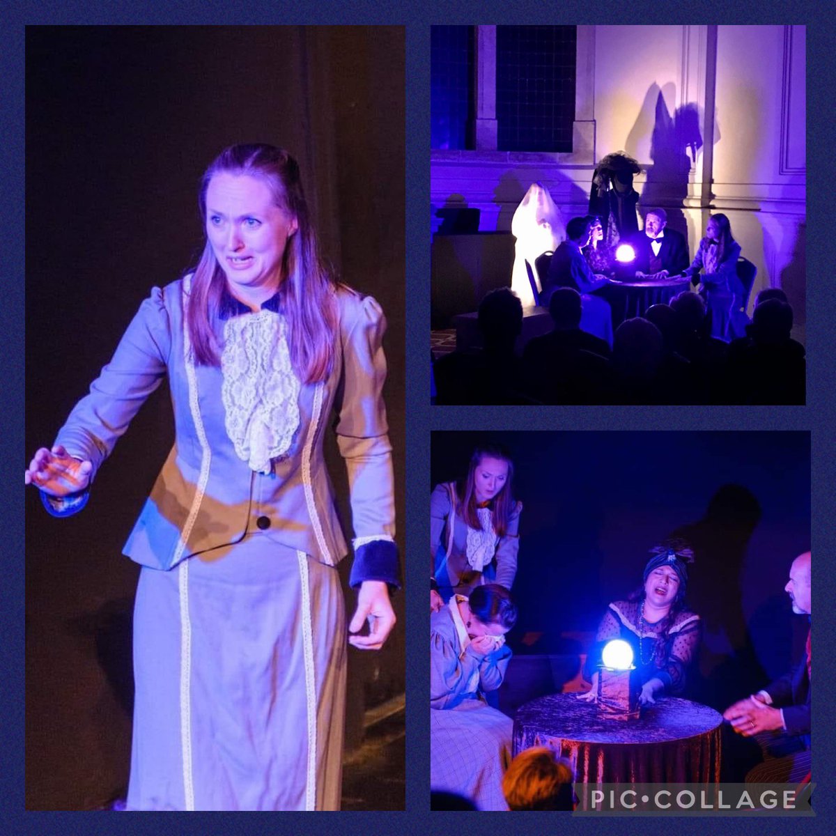 Jensifur1's tweet photo. What a fab week- last show of The Medium tonight at Winterbourne Medieval Barn 👻🎃🔮 https://t.co/ft6iy7bWoA