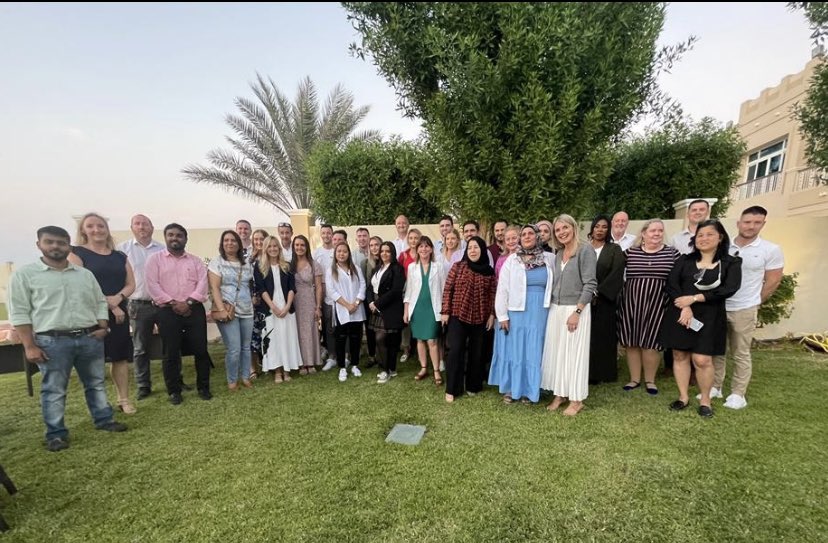 Stronger together - thank you H.E Ambassador Alison Milton <a href="/IEAmbUAE/">Alison Milton, Ambassador of Ireland</a> for hosting Team Ireland Middle East. The first of many collaborations ☘️ <a href="/TourismIreland/">Tourism Ireland</a>